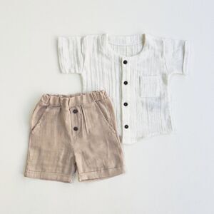New Boys Muslin Cotton Set